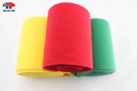 Polyester Display Loop Fabric , Colored Brushing Pattern Hook Loop Fastener For Garment