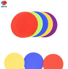 Nylon hook and loop circle 4 and 5 inch classroom carpet sit spots markers with 30 pcs per pack