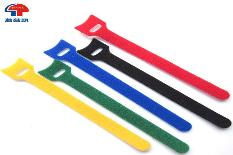 Small Colored Hook Loop Cable Ties Nylon Hook And Loop Cable Tie Roll