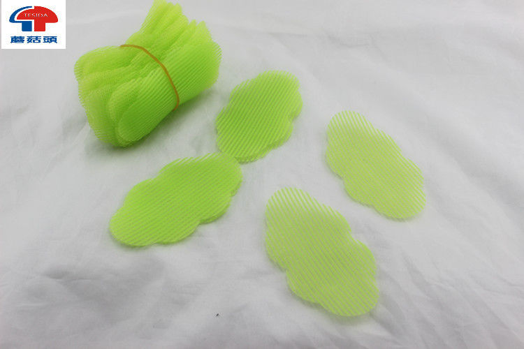 Printed Cute Spiral Hook And Loop Hair Rollers , Baby Green Heated sponge hair rollers