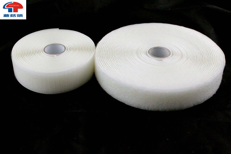 Sew - On white Nylon Hook And Loop Fastener Tape For Medical Equipment
