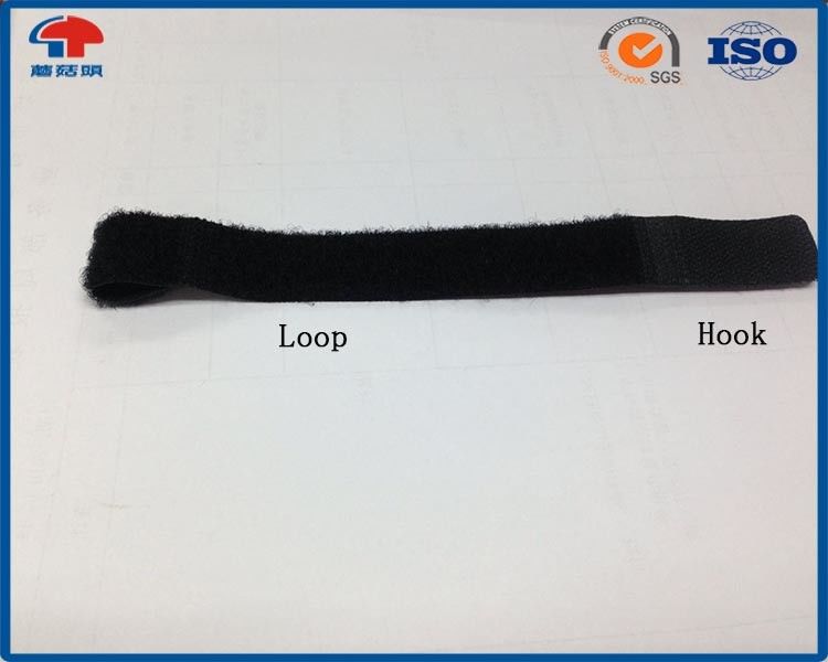 OEM hook & loop cable ties , self adhesive cable ties For Furniture / Computer