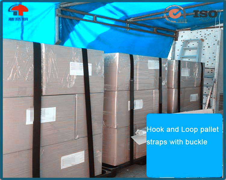 Reusable Cargo Straps Hook & Loop Strap For Palletise Cargo Operation